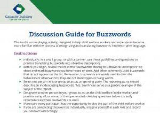 Discussion Guide for Buzzwords 