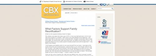 CBX What factors support family reunification article image