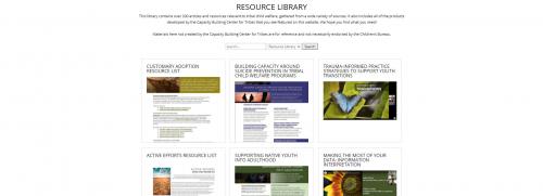 Resource Library Center for Tribes