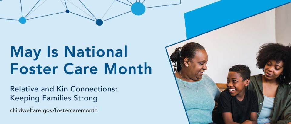 May is National Foster Care Month Banner