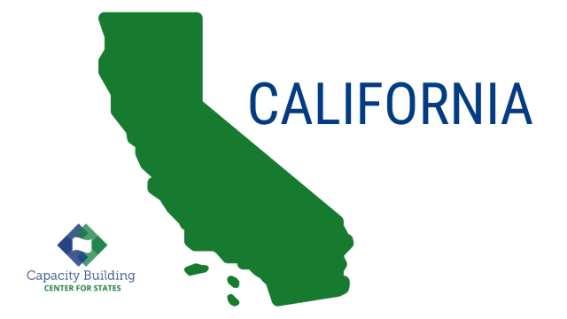 California state outline with Center for States logo